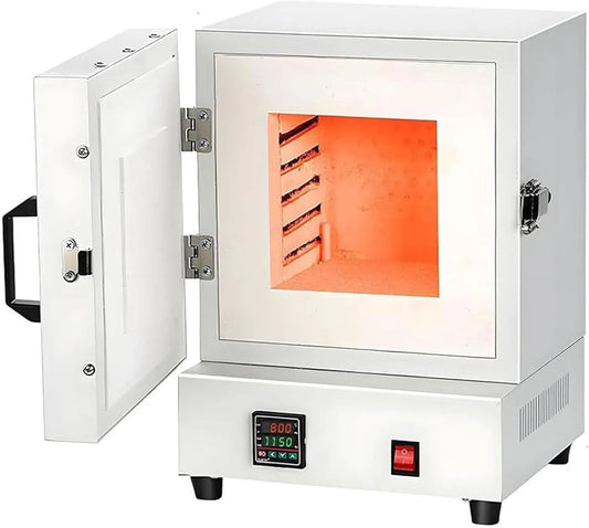 Elektrische oven, 2000W, 1150°C moffeloven voor het glazuren van aardewerk/doe-het-zelf, tafelmodel voor thuis
