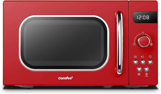 Comfee CMSRO 20 magnetron, automatische werking, CMSRO 20di rd di rd in retro stijl/retro met 8 automatische menu's