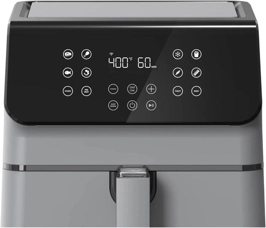 Airfryer, bereiding zonder toegevoegd frituurvet, heteluchtfunctie
