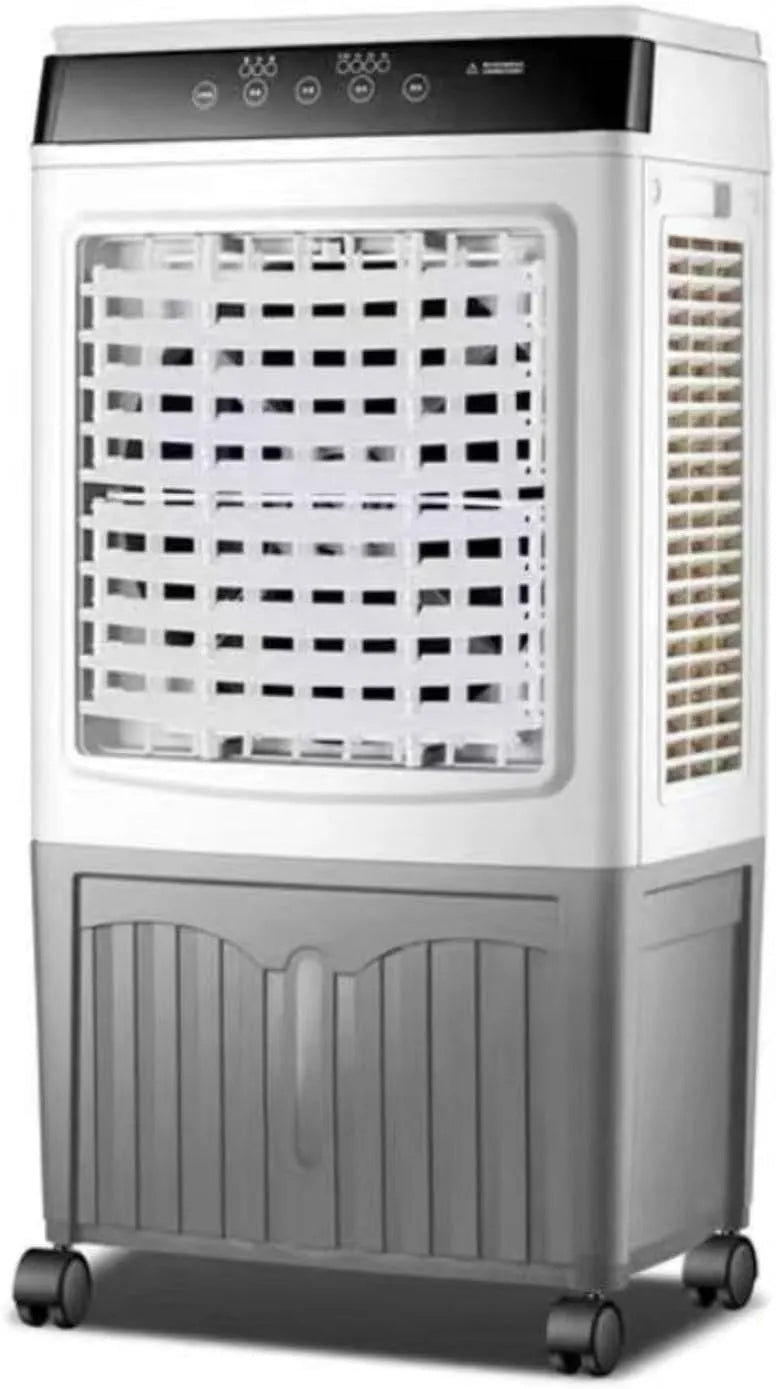 Ventilator, 3 snelheden, Draagbare verdampingskoeler met 40 liter watertank en 2 koelelementen. Energiezuinig