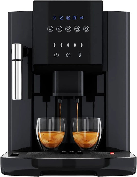 PC-KAV 1281 volautomatische koffiemachine, digitaal display, automatische werking, ProfiCook, conische wortelmolen, waterreservoir van 1,8 liter