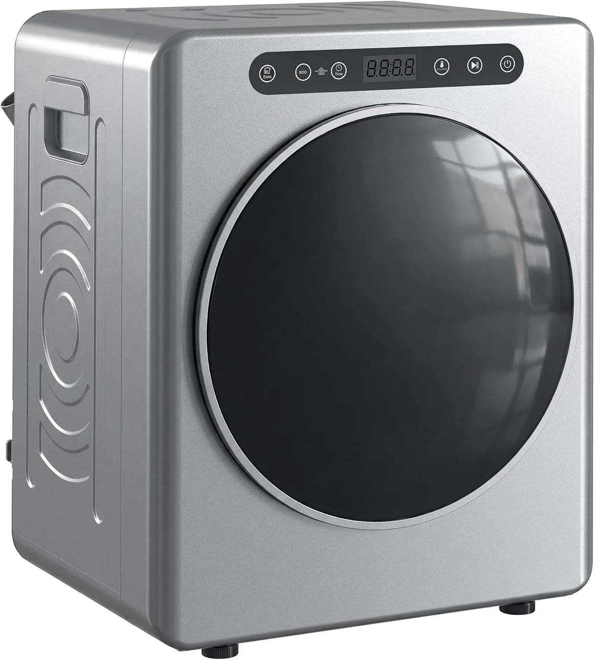 Wasdroger, HOMCOM Mini Afvoerdroger 5kg met sterilisatie, automatische droogprogramma's voor kleding
