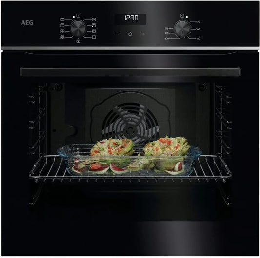 AEG TU5AB21FSB elektrische oven, Multifunctionele oven, bakfuncties met temperatuur- en tijdregeling