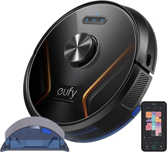 Robotstofzuiger, 2000 Pa, wifi-bediening, zuig- en dweilfunctie, slimme navigatie en kaartregistratie, eufy door Anker RoboVac X8 Hybrid