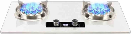 Gaskookplaat, timer, High-Power Dual-Brander Gasfornuis met vlamstoringsbescherming en dubbelzijdige timer voor gezinsgebruik