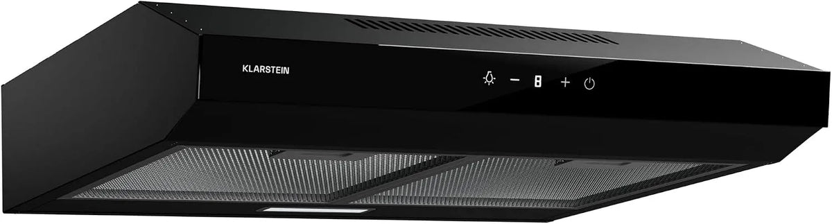 Klarstein kookplaat, 199 m3/h, afzuigkap 60cm, afzuiging afzuigkap, Dunstabzug met Filter vaatwasmachinebestendig, LEDs & Touch bedieningspaneel