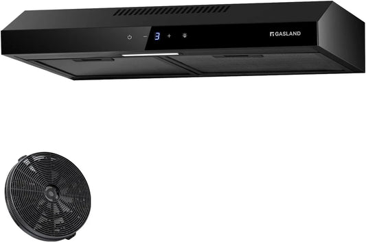 SR60BS CF158 afzuigkap, 60 cm, stille werking, keukenventilatie met instelbare afzuigstanden
