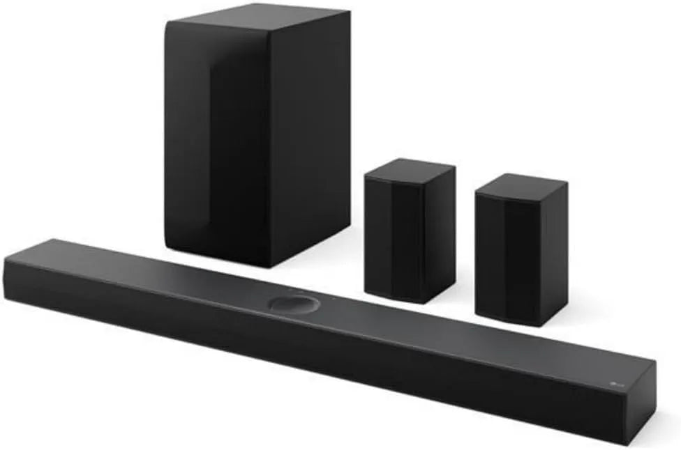 LG S70TR TV 500 W soundbar, 120Hz, op 5.1.1 kanalen met draadloze subwoofer, achterste luidsprekers inbegrepen, Dolby Atmos, HDMI Passthrough 4K 120Hz