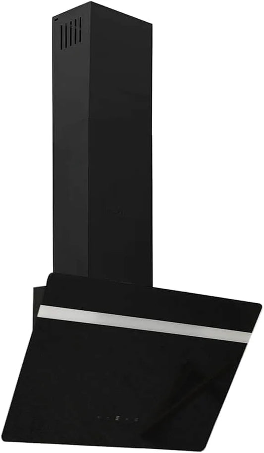 Afzuigkap, 60 cm, gehard glas, vidaXL Wand 60 cm staal en gehard glas zwart