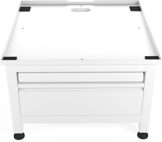 Wasmachine, wandhouder, verhoger met lade en plateau, Inclusief wandbeugels