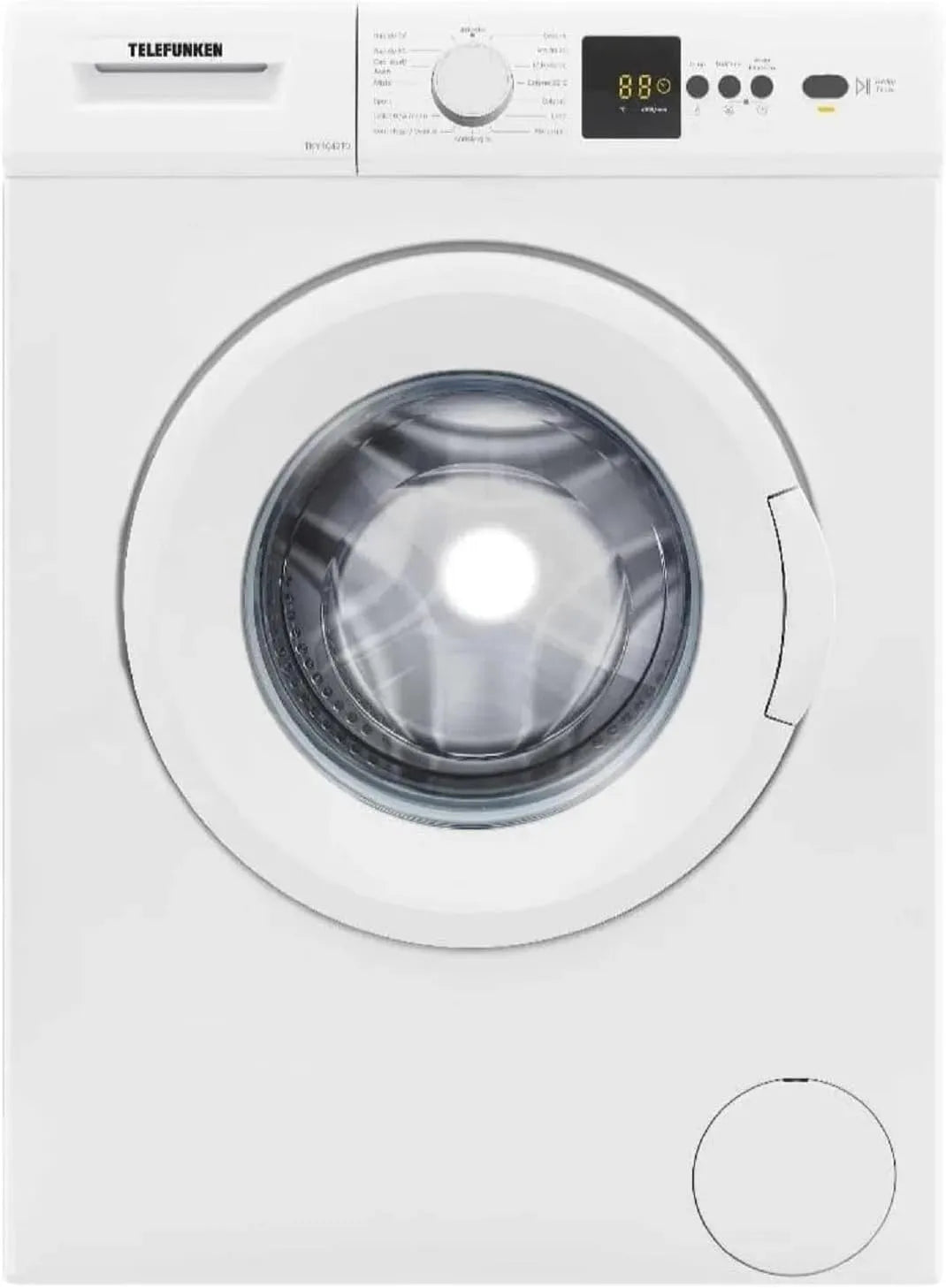 TKY1042T0 wasmachine, Telefunken, 1000 omwentelingen, wasprogramma's met elektronische bediening