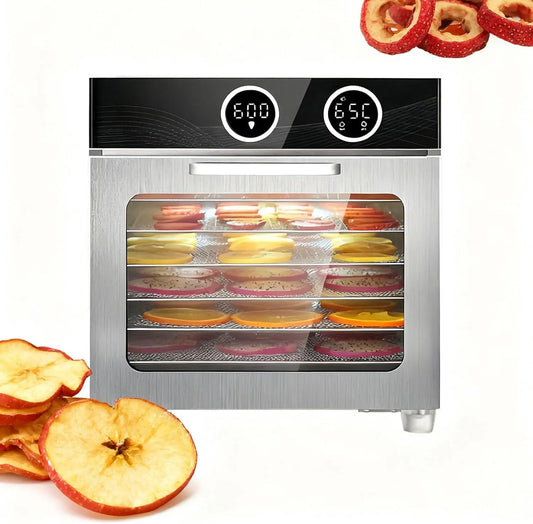 Voedseldroger, Commerciële Droger, Gedroogd Rundvlees, 6/12 Lagen Vriesdroogmachine, Voor Fruit, Zeevruchten 6Layer