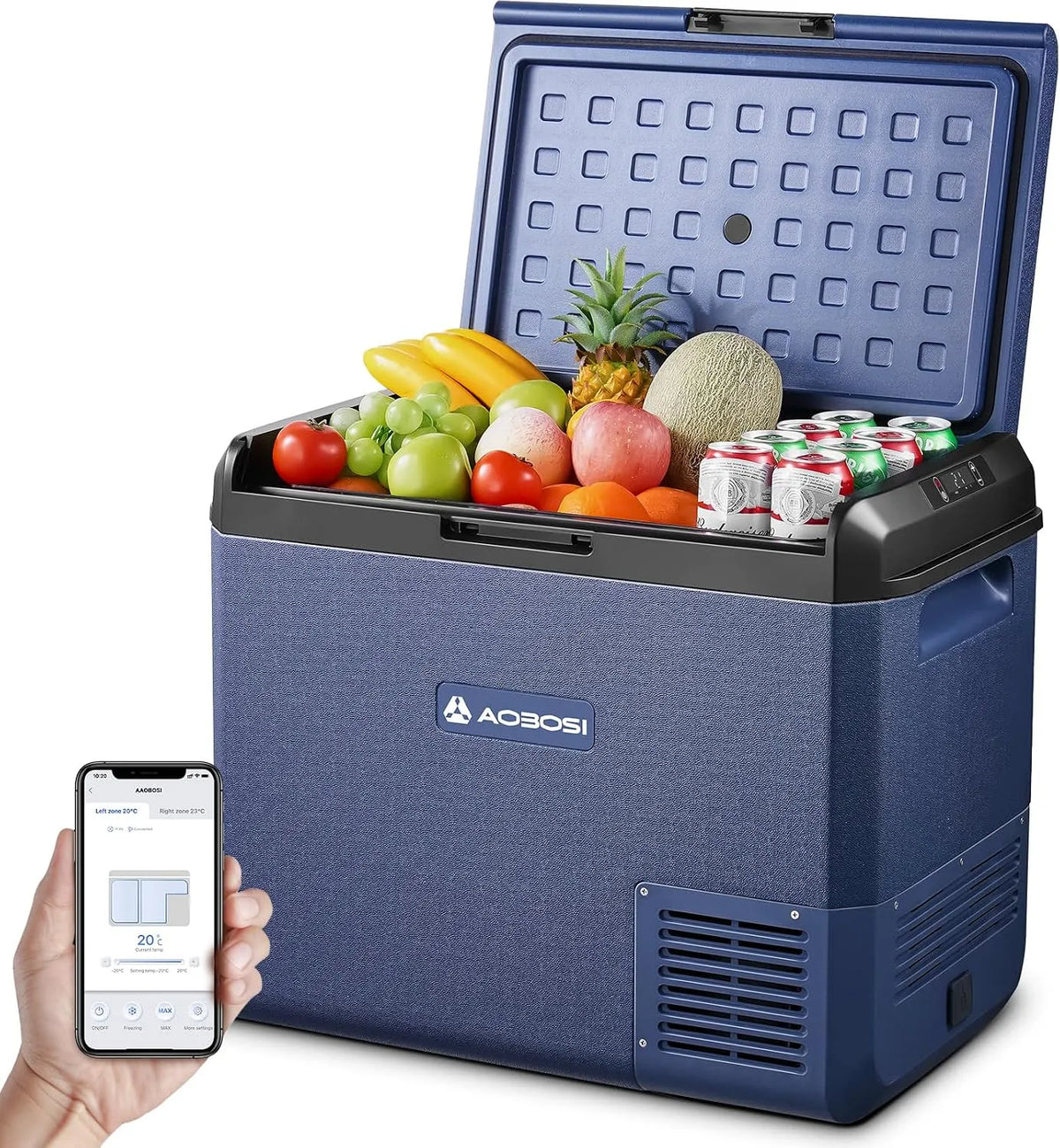 AAOBOSI koelbox, 220 V, 60 l compressie, elektrische -20 °C tot 20 °C