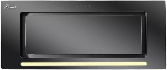 GCH 217 afzuigkap, 1000 m3/h, 70 cm, 3 snelheden, Gurari Geïntegreerde, zwart glas
