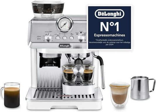 De'Longhi EC9155.W, La Specialista Arte Evo, Espresso Koffie Machine met Cold Brew Functie, Professionele Melkschuim, Sensor Maal Technologie