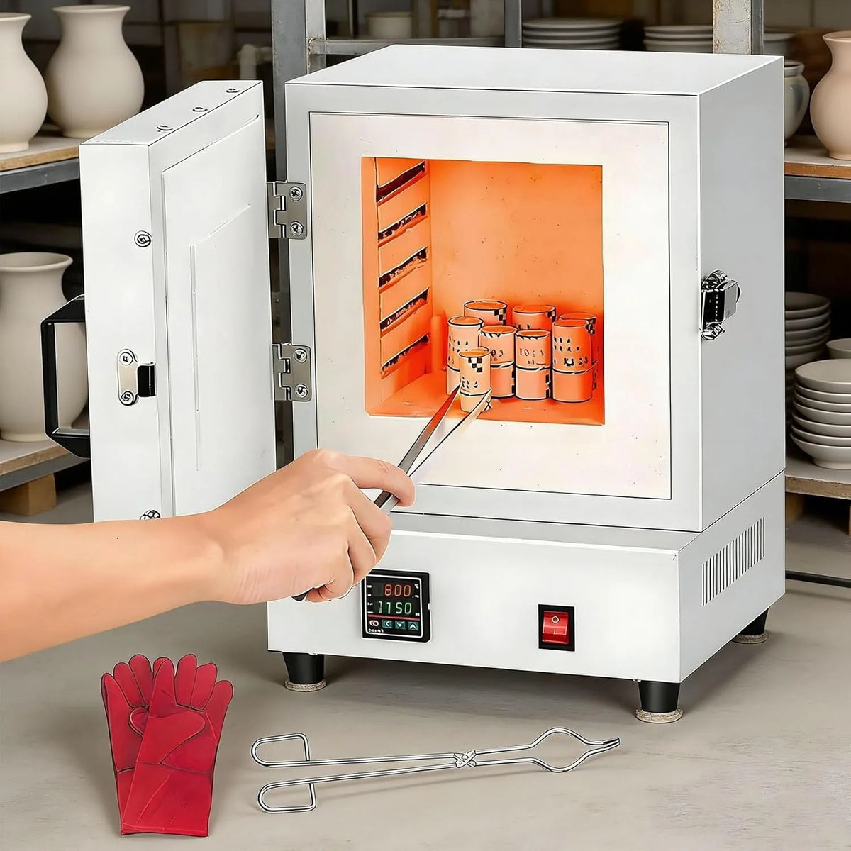 Elektrische oven, Elektrische Sinteroven1150°C Burnout Oven Op hoge temperatuur voor Juwelenverwerking