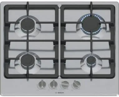 Bosch PGP6B5K90 gaskookplaat, 60 cm, roestvrijstalen behuizing, roestvrij staal