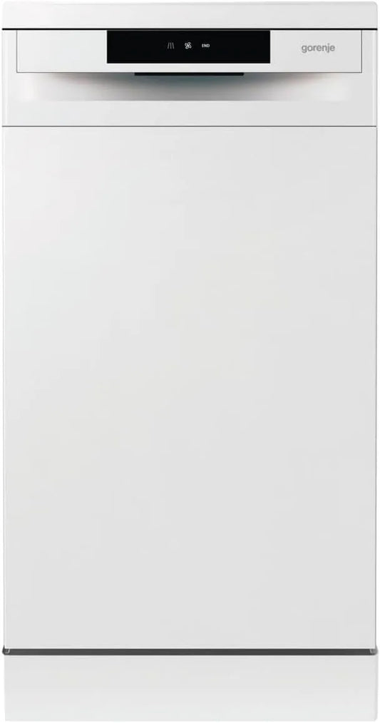 Gorenje E15W GS 520 vaatwasser, 45 cm, 5 programma's, vrijstaande, in hoogte verstelbare bovenkorf, volledige overloopbeveiliging