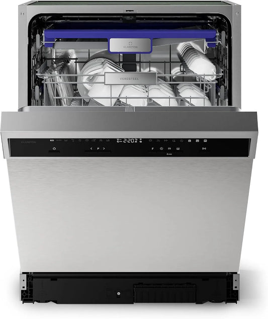 Klarstein vaatwasser, 42 dB, 60 cm, 9 programma's, stille werking, Verosteel inbouw 60 cm