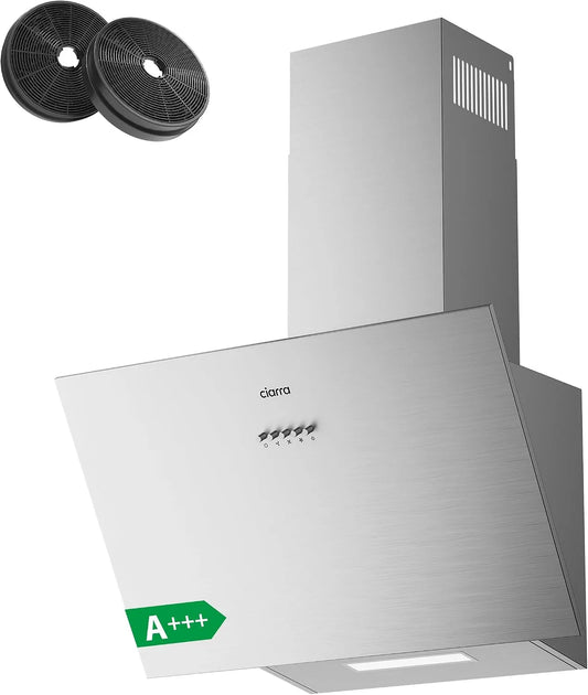 CBCS6762A afzuigkap, 650 m3/h, 60 cm, CIARRA, hellende afzuigventilator