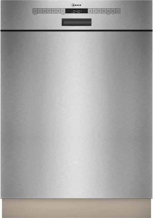 S125EBS16E N 50 vaatwasser, 60 cm, stille werking, Slimme onderbouw 60 cm, Made in Germany, sterke reiniging met Chef 70oC, geborsteld staal