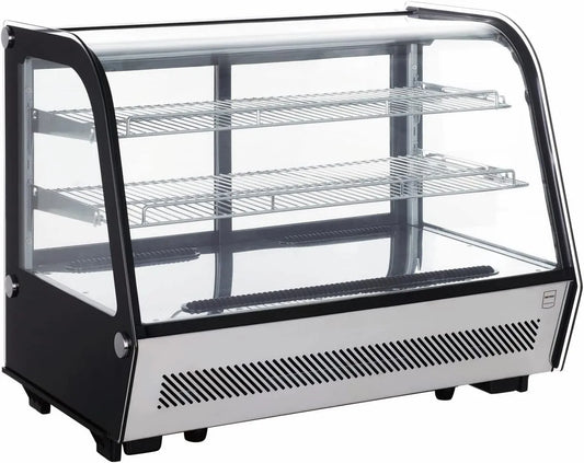 GCV1130 koelvitrine, 130 L, 68.6 cm, 88 x 56.8 x 68.6 cm, METRO PROFESSIONAL Tafelmodel, zilver/zwart