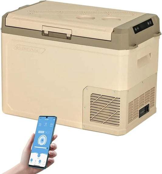 GE40 compressorkoelbox, 230 V, Alpicool 37L elektrische compressor Koelbox/vriesbox, Mini koelkast 12/24 V en 230 V, Autokoelkast voor auto