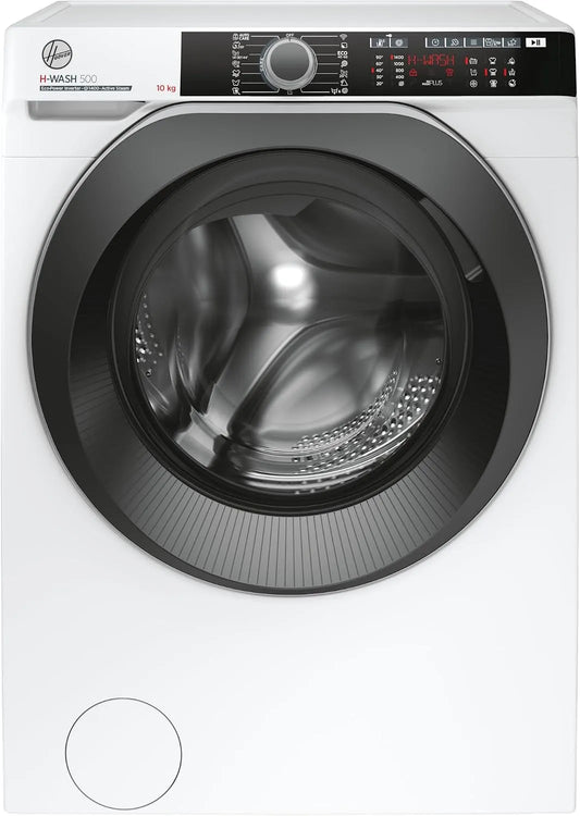 Hoover 410AMBS/1-S HWE 410AMBS/1 wasmachine, 10 kg, 85 cm, 60 x 59 x 85 cm, wifi-bediening, Bluetooth-connectiviteit, invertermotor