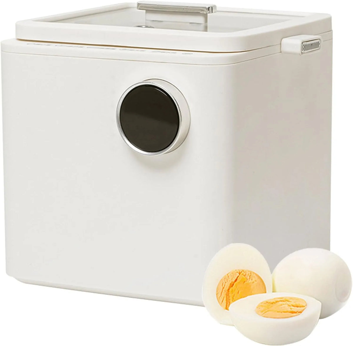 Magnetron, timer, 600W elektrische 4-eierkoker, commerciële slimme eierkoker met 6-uurs timer, 5 reserveringsstanden kleine, voor zacht
